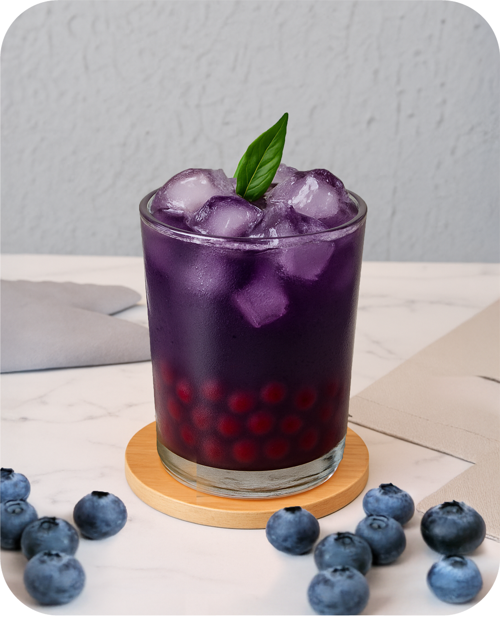 Yaban Mersinli Bubble Tea